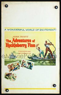 6r118 ADVENTURES OF HUCKLEBERRY FINN WC '60 Mark Twain, Eddie Hodges, Archie Moore