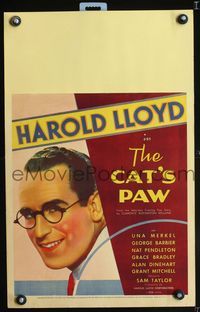 6r134 CAT'S PAW WC '34 close up of smiling Harold Lloyd with his trademark glasses!