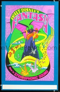 6r149 FANTASIA WC R70 Disney classic musical, great psychedelic fantasy artwork!