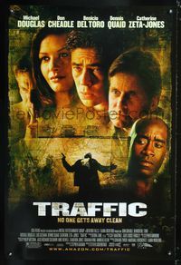 6s569 TRAFFIC 1sh '00 Steven Soderbergh, Benicio Del Toro, Michael Douglas, drug smuggling!