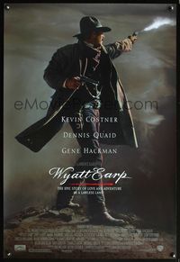 6s620 WYATT EARP DS 1sh '94 Kevin Costner, Dennis Quaid, Gene Hackman, Michael Madsen!