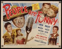 6t429 PEOPLE ARE FUNNY 1/2sh '45 Jack Haley, Rudy Valee, Helen Walker, Ozzie Nelson