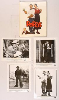 6w159 POPEYE presskit '80 Robert Altman, Robin Williams & Shelley Duvall as E.C. Segar's characters