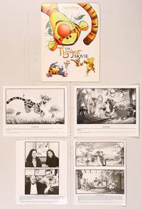 6w165 TIGGER MOVIE presskit '00 Disney, Winnie the Pooh, Piglet, Roo, Rabbit & Eeyore too!