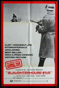 6y783 SLAUGHTERHOUSE FIVE int'l 1sh '72 Kurt Vonnegut, Holly Near, Michael Sacks, Vallerie Perrine