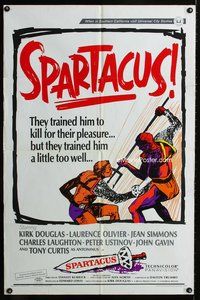 6y808 SPARTACUS style A 1sh R67 Stanley Kubrick, Kirk Douglas