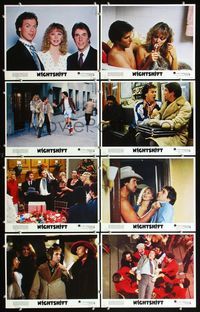 7a443 NIGHTSHIFT 8 LCs '82 wacky images of Michael Keaton, & Henry Winkler!