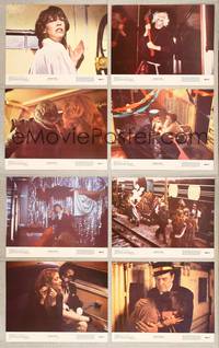 7a570 TERROR TRAIN 8 color 11x14 stills '80 Jamie Lee Curtis, creepy fraternity horror image!