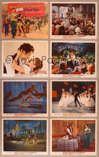 7a210 HANS CHRISTIAN ANDERSEN 8 LCs '53 Danny Kaye playing w/invisible flute, wild musical images!