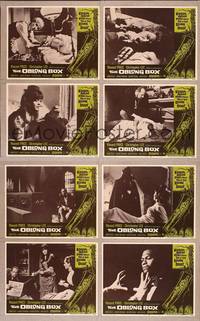 7a453 OBLONG BOX 8 LCs '69 Vincent Price, Christopher Lee, Edgar Allan Poe, horror!