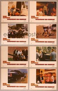 7a581 THUNDERBOLT & LIGHTFOOT 8 LCs '74 Clint Eastwood, Jeff Bridges!