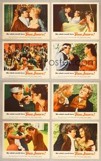 7a591 TOM JONES 8 LCs '63 Albert Finney surrounded & many sexy women!