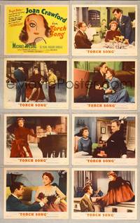 7a601 TORCH SONG 8 LCs '53 tough baby Joan Crawford, a wonderful love story!