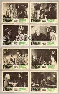 7a605 TOWER OF LONDON  8 LCs '62 Vincent Price, Roger Corman, Michael Pate!