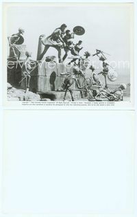 7b409 JASON & THE ARGONAUTS 8x10 still '63 great skeleton battle, special effects by Harryhausen!