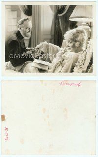 7b301 ESCAPADE 8x10 still '35 Frank Morgan holding Luise Rainer's hand in bed!