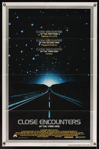 7e167 CLOSE ENCOUNTERS OF THE THIRD KIND silver 1sh '77 Steven Spielberg sci-fi classic!