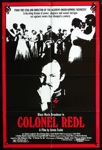 7e173 COLONEL REDL 1sh '85 Istvan Szabo directed, Klaus Maria Brandauer!