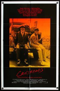 7e191 CROSSROADS 1sh '86 Walter Hill, Ralph Macchio, Joe Seneca, blues!