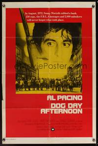 7e207 DOG DAY AFTERNOON int'l style B 1sh '75 Al Pacino, Sidney Lumet bank robbery crime classic!