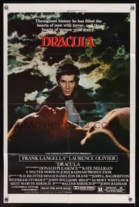 7e217 DRACULA style B 1sh '79 Laurence Olivier, Bram Stoker, vampire Frank Langella & sexy girl!