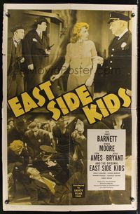 7e225 EAST SIDE KIDS 1sh R52 Dead End Kids rip-off with an entirely new cast!