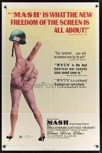 7e562 MASH 1sh '70 Elliott Gould, Korean War classic directed by Robert Altman!