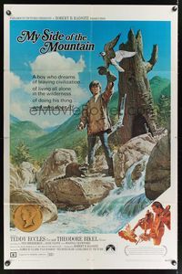 7e627 MY SIDE OF THE MOUNTAIN 1sh '68 a boy who dreams of leaving civilization to do his thing!