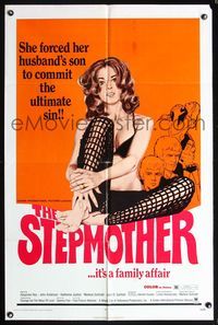 7e838 STEPMOTHER 1sh '72 this sexy babe forced her husband's son to commit the ultimate sin!