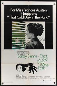 7e879 THAT COLD DAY IN THE PARK 1sh '69 Sandy Dennis, early bizarre overlooked Robert Altman!