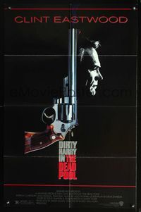 7k160 DEAD POOL 1sh '88 Clint Eastwood as tough cop Dirty Harry, cool gun image!