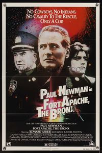 7k234 FORT APACHE THE BRONX 1sh '81 Paul Newman & Edward Asner as New York City cops!