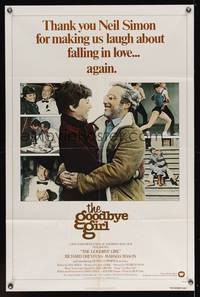 7k263 GOODBYE GIRL 1sh '77 great images of Richard Dreyfuss & Marsha Mason, written by Neil Simon