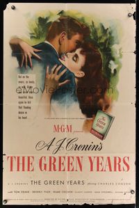 7k272 GREEN YEARS 1sh '46 Charles Coburn, Tom Drake, from A.J. Cronin novel!