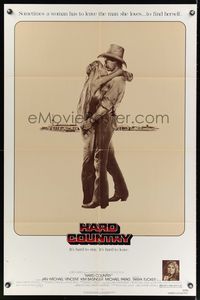 7k289 HARD COUNTRY 1sh '81 Jan-Michael Vincent, Kim Basinger, hard to stay, hard to leave!