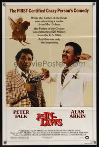 7k324 IN-LAWS 1sh '79 classic Peter Falk & Alan Arkin screwball comedy. great image!