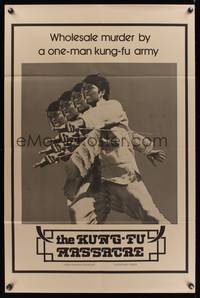 7k369 KUNG-FU MASSACRE 1sh '75 Charles Heung, wholesale murder by a one-man kung-fu army!