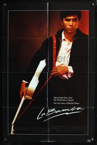 7k372 LA BAMBA 1sh '87 rock and roll, Lou Diamond Phillips as Ritchie Valens!