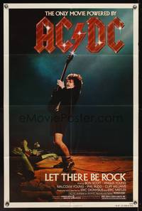 7k394 LET THERE BE ROCK 1sh '82 AC/DC, Angus Young, Bon Scott, heavy metal!