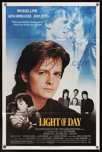 7k400 LIGHT OF DAY 1sh '87 Michael J. Fox, Gena Rowlands, rocker Joan Jett!