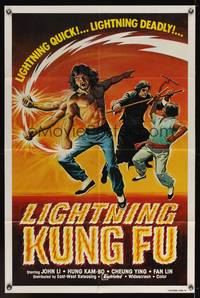 7k401 LIGHTNING KUNG FU 1sh '80 lightning quick & deadly, cool kung-fu art!