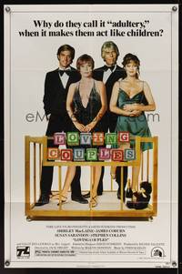 7k414 LOVING COUPLES 1sh '80 Shirley MacLaine, James Coburn, Susan Sarandon