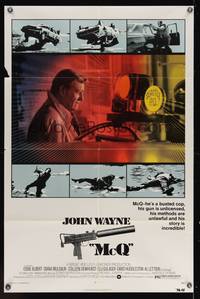 7k450 McQ 1sh '74 John Sturges, John Wayne is a busted cop with an unlicensed gun!