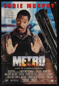 7k459 METRO DS 1sh '97 Eddie Murphy as police hostage negotiator, Kim Miyori, comedy!