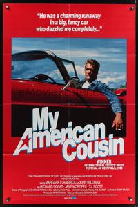 7k499 MY AMERICAN COUSIN Canadian 1sh '85 Margaret Langrick, John Wildman, set in 1950s Canada!