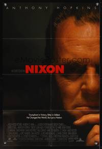 7k528 NIXON DS int'l 1sh '95 Anthony Hopkins as Richard Nixon, directed by Oliver Stone!