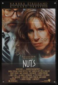 7k533 NUTS 1sh '87 is Barbra Streisand a murderer or is she crazy, Richard Dreyfuss