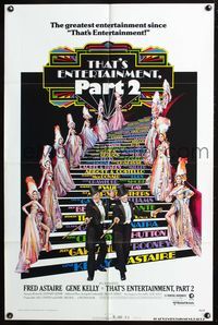 7k751 THAT'S ENTERTAINMENT PART 2 style B 1sh '75 Fred Astaire, Gene Kelly & many MGM greats!