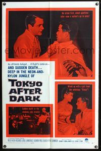 7k780 TOKYO AFTER DARK 1sh '59 Richard Long kills first and asks questions later!