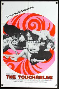 7k790 TOUCHABLES 1sh '68 Judy Huxtable, psychedelic love in the fifth dimension!